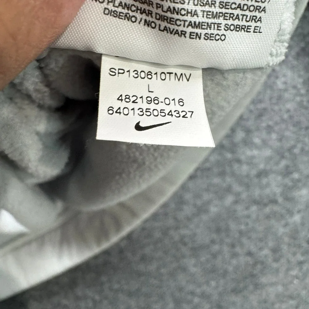 Nike Golf Sweatshirt Men's Size L Light Gray Therma-Fit 1/4 Zip Pullover‎